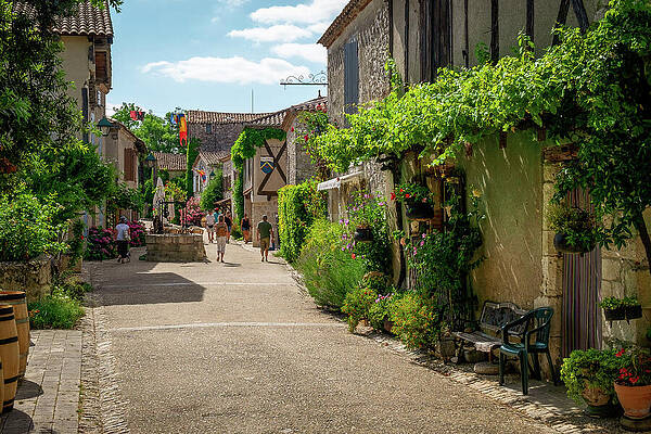 Charming Village Street Scene Photograph