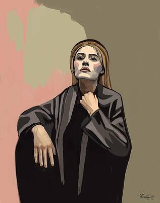 Contemplative Portrait of a Woman Wall Art