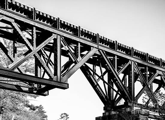 Wall Art featuring the photograph Railroad Bridge In Shrewsbury, Vermont #1 by Eric Killorin