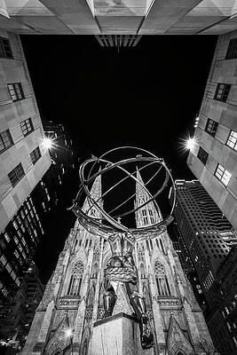 Wall Art featuring the photograph Saint Patricks Cathedral NYC BW #2 by Susan Candelario