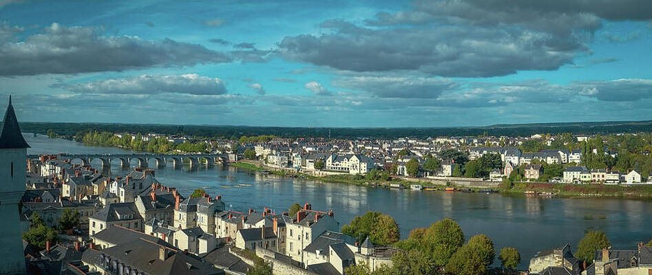 Architecture Photograph - Saumur, Rooftops View Over The City #1 by Seeables Visual Arts