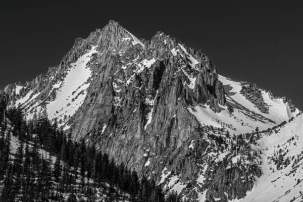 California Wall Art featuring the photograph Sawtooth Ridge--Black And White by Tim Lyden