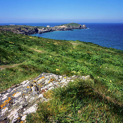 Coastal Landscape with Lighthouse Photograph