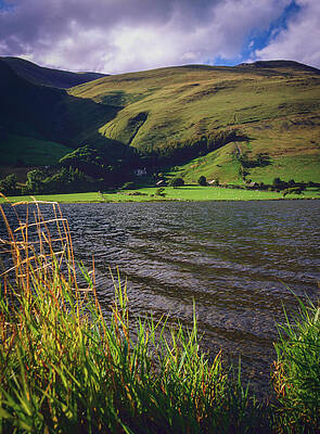 Tranquil Mountain Lake Scene Photograph