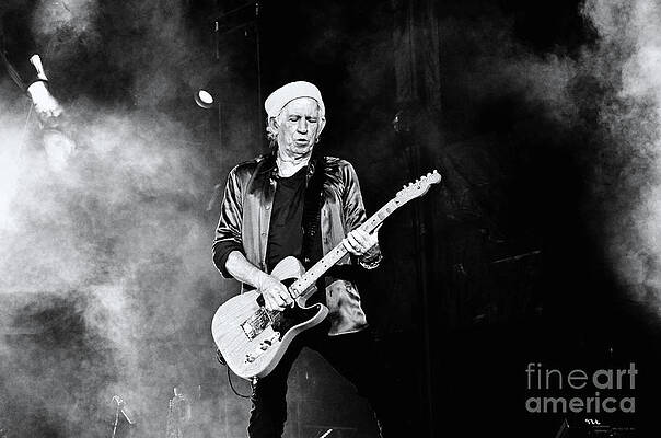 Keith Richards Wall Art featuring the photograph Smokin' #1 by La Dolce Vita