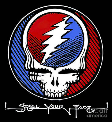 Wall Art featuring the digital art Steal Your Face #1 by Kirania Finest