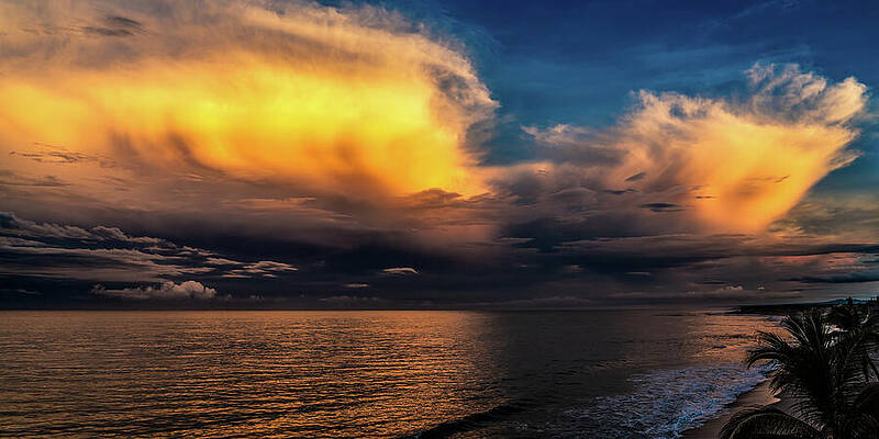 Sunrise Wall Art featuring the photograph Storm Clouds At Sunrise Mazatlan Mexico #1 by Tommy Farnsworth