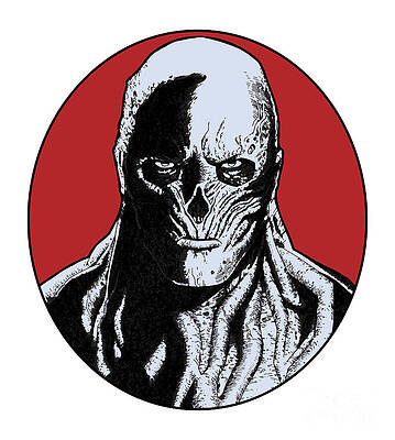 Wall Art featuring the digital art Stranger Things Vecna Portrait #1 by Kirania Finest