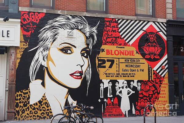 Graffito Wall Art featuring the digital art Street Art #41 - Blondie by Antonios Valamontes