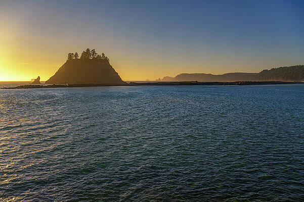 Wall Art featuring the photograph Sunset At La Push Beach In Washington State, Olympic National Park Area #1 by Miroslav Liska