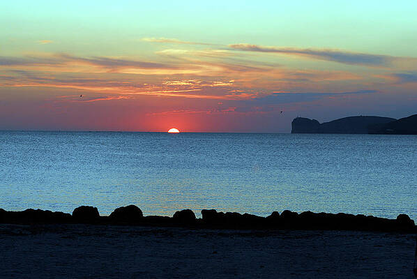 Summer Wall Art featuring the photograph Sunset In The Sea #1 by Severija Kirilovaite