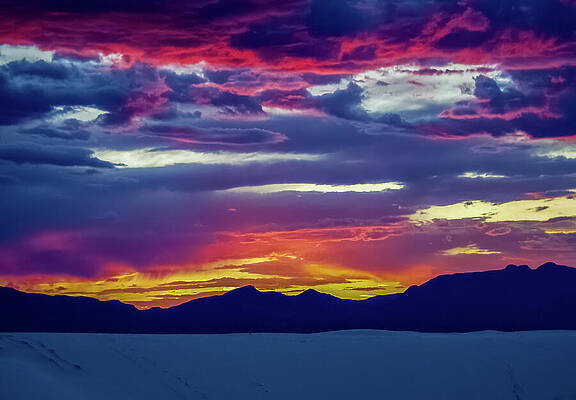 Desert Photograph - Sunset White Sands New Mexico #1 by Tommy Farnsworth
