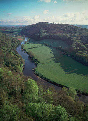 Serene River Bend in Lush Valley Photograph