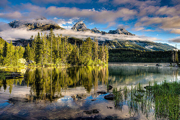 Wall Art featuring the photograph Taggart Lake - Grand Teton National Park #1 by Adam Mateo Fierro