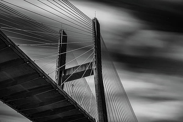 Architecture Photograph - Talmadge Bridge #1 by Kenny Thomas