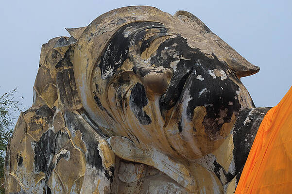 Serene Wall Art featuring the photograph Temple Of The Reclining Buddha At Wat Lokayasutharam #1 by Travel Essayist