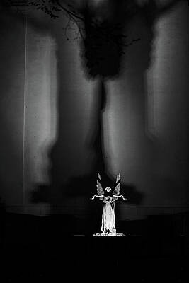 Ethereal Angel Silhouette Wall Art