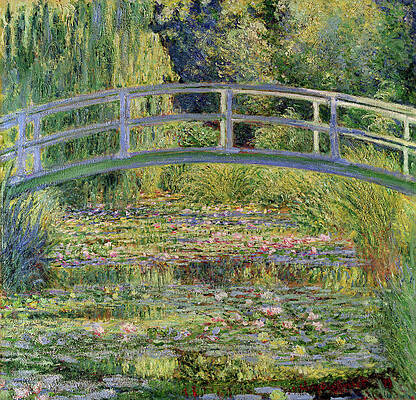 Claude Monet's Waterlily Pond Scene Painting