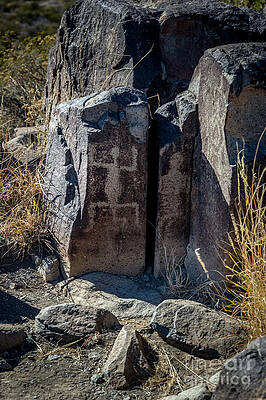 Wall Art featuring the photograph Three Rivers Petroglyphs #15 #1 by Blake Webster