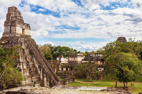 Wall Art featuring the photograph Tikal Mayan Site, Guatemala #1 by Tatiana Travelways