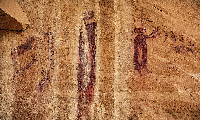Alien Photograph - Unexpected Panel Anthropomorphs, Utah #1 by Abbie Warnock