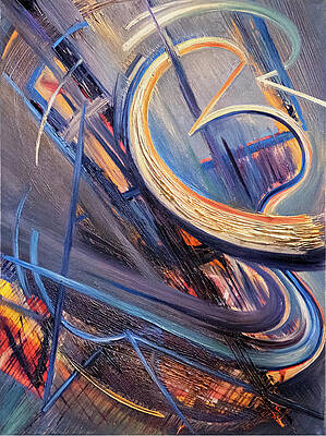 Chaotic Wall Art featuring the painting Unified Conflict by Brian Allen