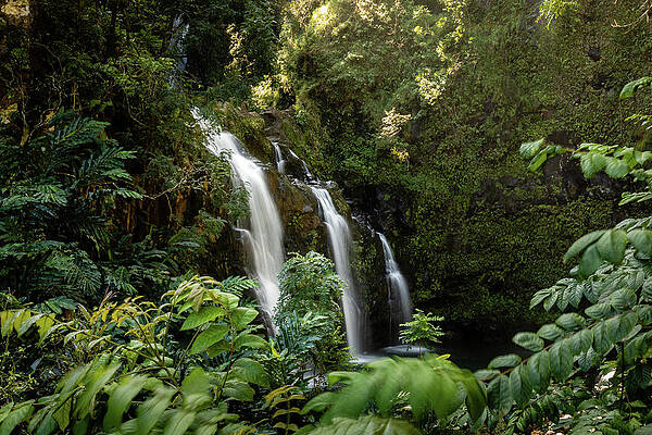 Beautiful Photograph - Upper Waikani Falls #1 by Craig A Walker
