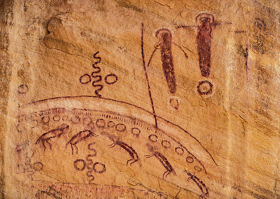 Alien Photograph - Visitors And Beasts - Unexpected Panel, Utah #1 by Abbie Warnock