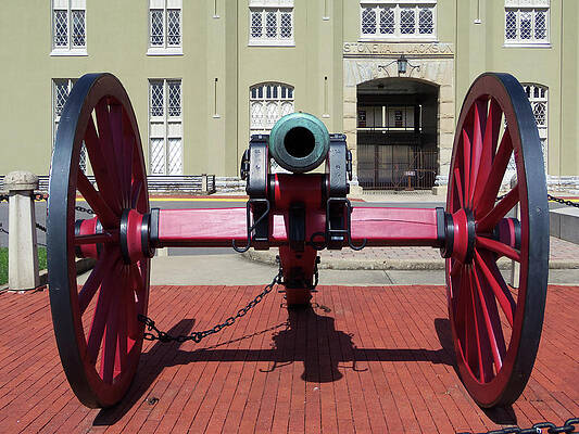Wall Art featuring the photograph VMI Cannon #1 by Deb Beausoleil