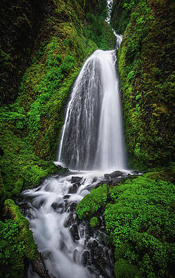Moody Photograph - Wahkeena Falls, Oregon #1 by Abbie Warnock