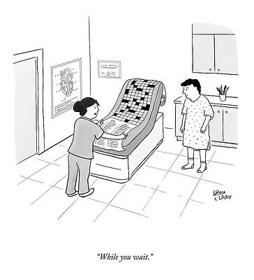 Setting Drawing - While You Wait #1 by Lynn Hsu and Carol Lasky