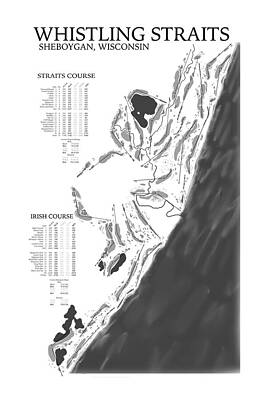 Wisconsin Digital Art - Whistling Straits #1 by Flop Shot Studio