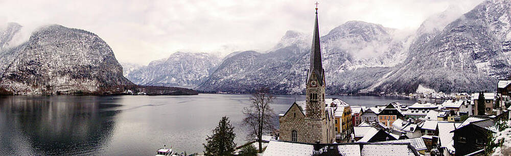 Moody Wall Art featuring the photograph Winter In Hallstatt #1 by Robert Grac