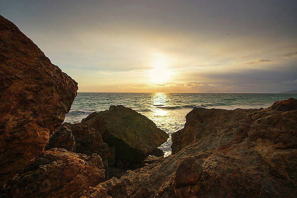 Wall Art featuring the photograph Winter Sunset Over The Pacific Ocean #2 by Matthew DeGrushe