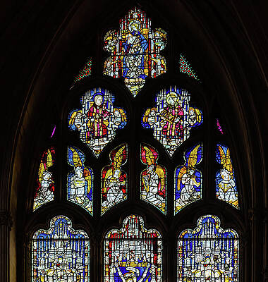 Colorful Stained Glass Window Wall Art