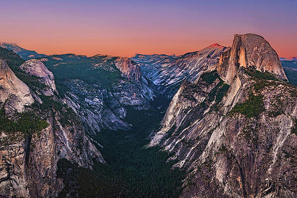 Yosemite Valley Sunset from Glacier Point, California by Abbie Warnock