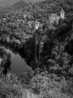 Riverside Medieval Village Photograph