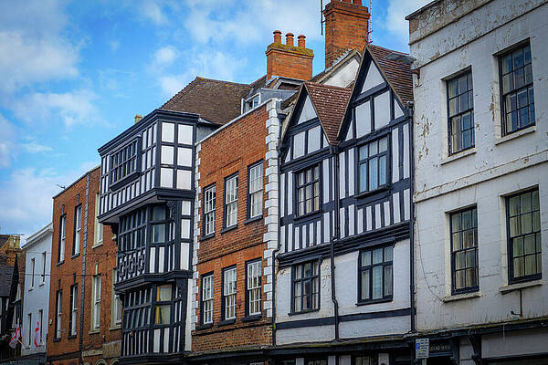 Charming Tudor-Style Buildings Wall Art