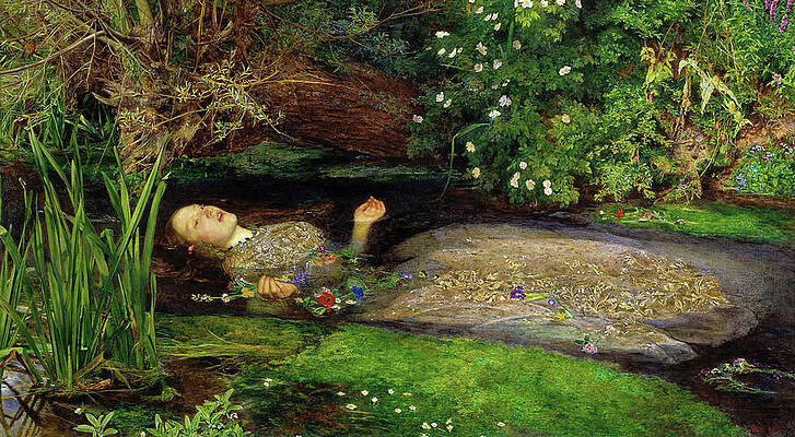 Ophelia by John Everett Millais Painting
