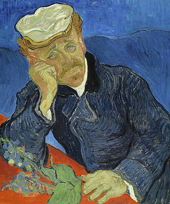 Yellow Wall Art featuring the painting Dr Paul Gachet by Vincent Van Gogh