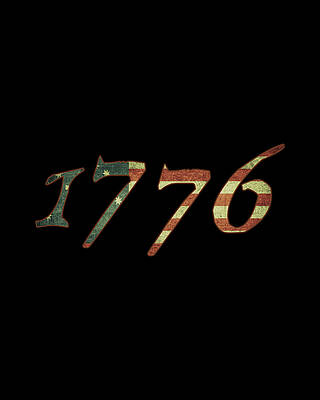 Of Digital Art - 1776 Declaration Of Independence US Flag by Flippin Sweet Gear
