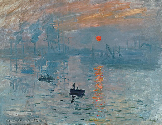 Impression Sunrise by Claude Monet Painting