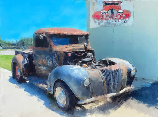 Painting - 1940s Truck by Gary Arnold