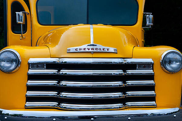 Wall Art featuring the photograph 1949 Chevrolet Hotrod Bus by Chad Thunberg