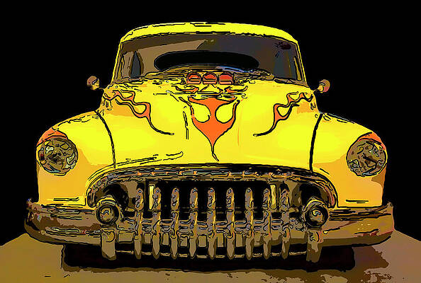 Drawing - 1950 Buick Sedanette Digital Drawing by Flees Photos