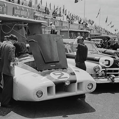 Cunningham and Cadillacs  - Le Mans 1950 by Smith Hempstone Oliver - Revs Institute Collections