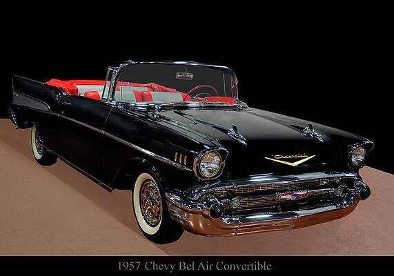 Transportation Photograph - 1957 Chevy Bel Air Convertible by Flees Photos