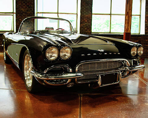 Transportation Photograph - 1961 Chevrolet Corvette Convertible by Flees Photos
