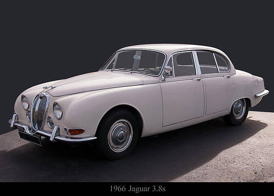 Transportation Photograph - 1966 Jaguar 3.8 S Type by Flees Photos