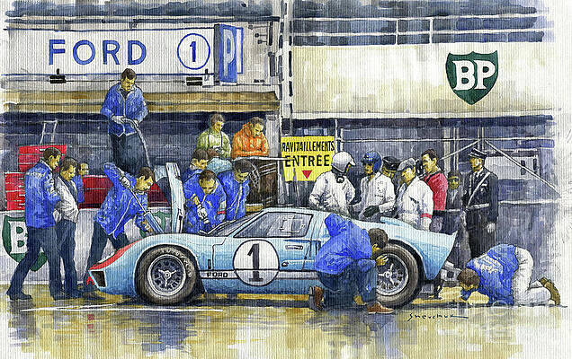 Yuriy Shevchuk American Cars from Old to Modern Wall Art